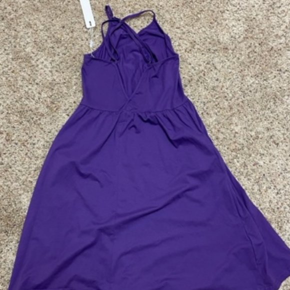 LAISHEN Cotton Purple Mini Sleeveless Sundress – S - NWT - Picture 4 of 8